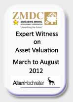 ZMDC - Expert Witness on Asset Valuation, March - August 2012